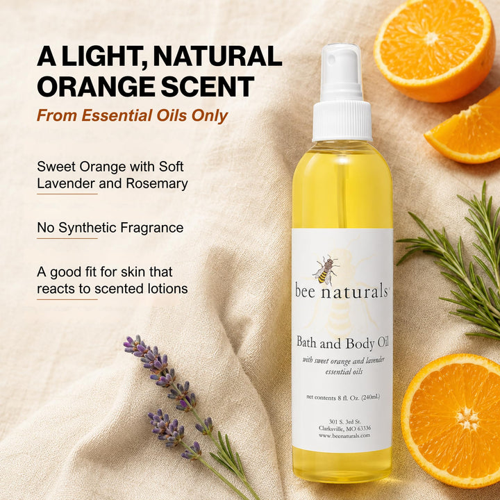 Bee Naturals Bath & Body Oil, 8 fl oz
