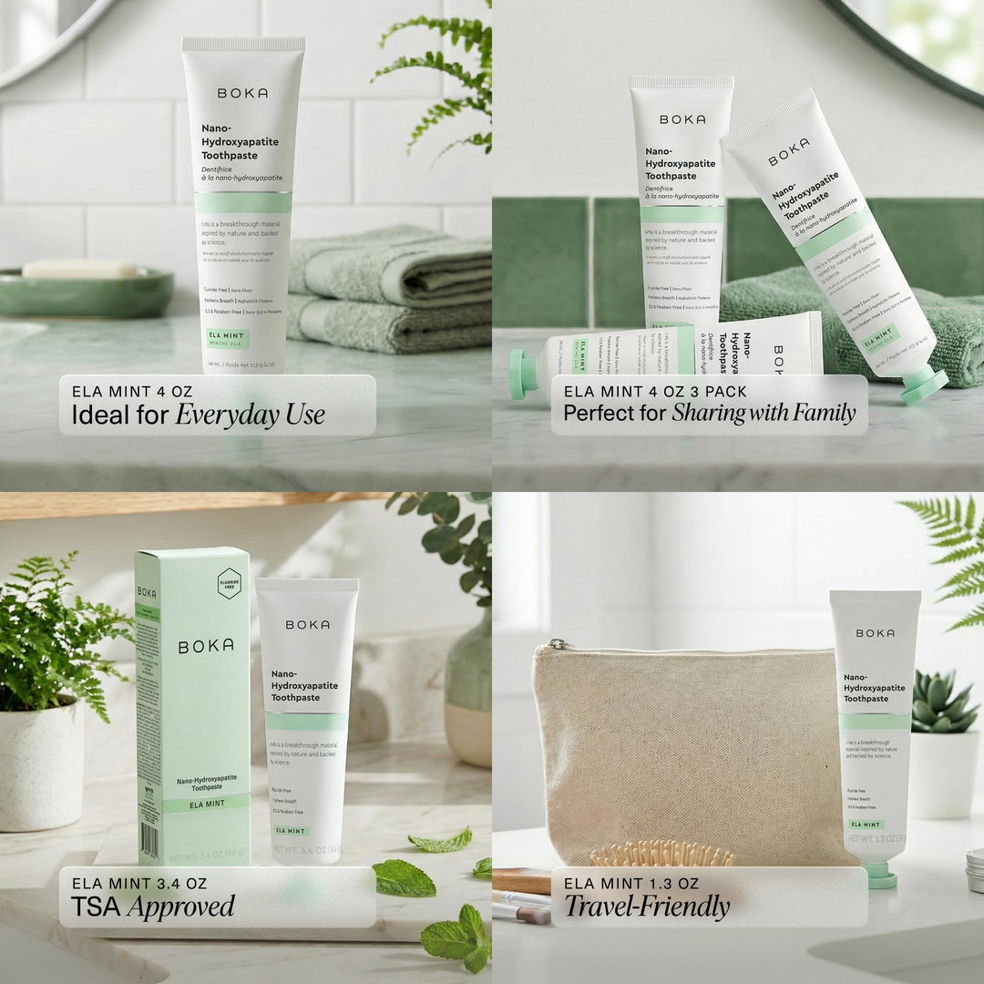 Boka Toothpaste, Nano Hydroxyapatite, Fluoride Free
