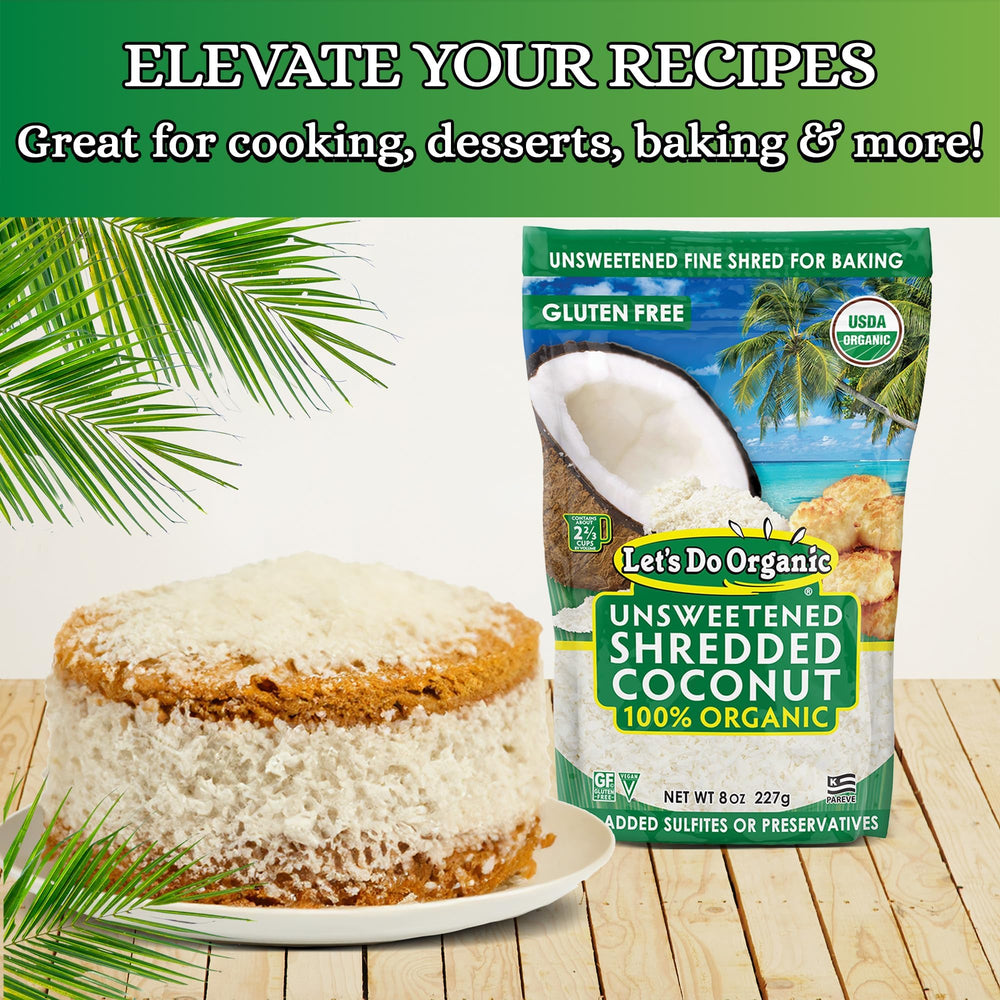 Let's Do Organic Shredded Coconut, 8 oz