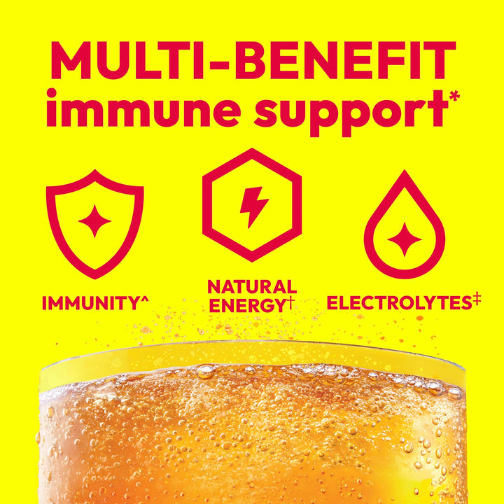 Emergen-C Dietary Supplement Fizzy Drink Mix, Super Orange, 30 Count
