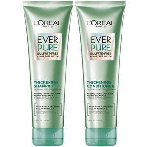 L'OREAL PARIS EverStrong Thickening Sulfate Free Shampoo and Conditioner Kit, 8.5 fl oz