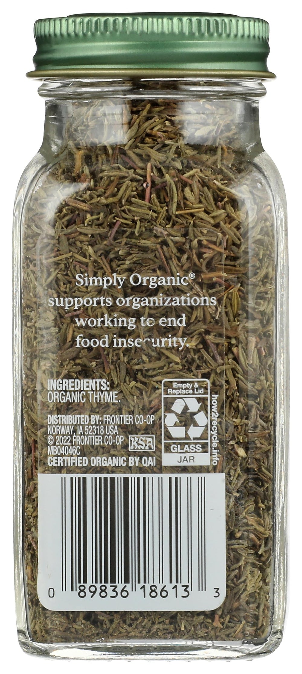 Simply Organic Thyme Leaf Whole, 0.78 oz