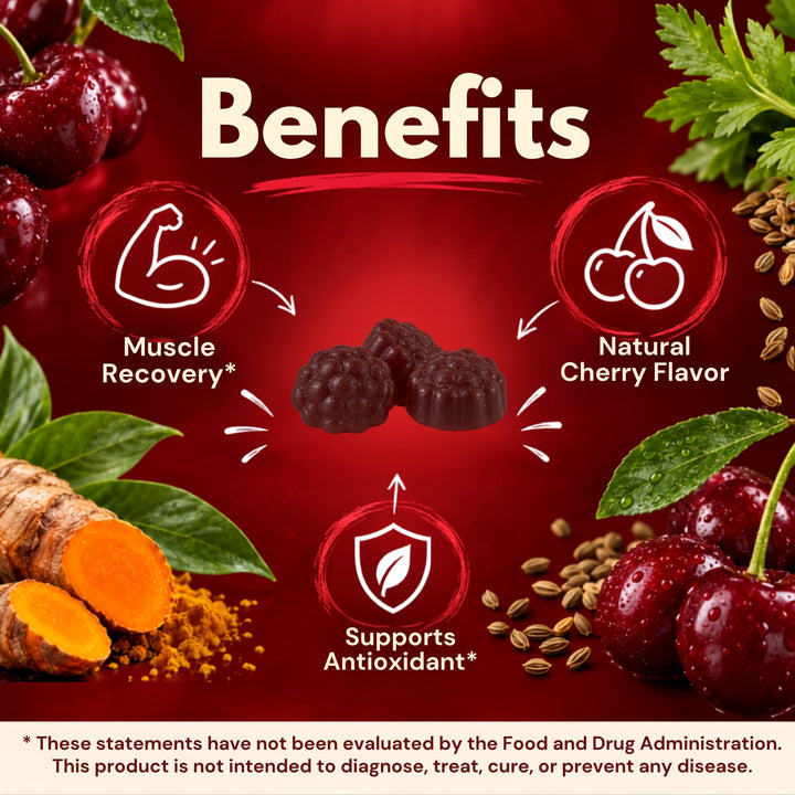 Vitamatic Tart Cherry with Celery Seed and Turmeric Gummies, 60 Count