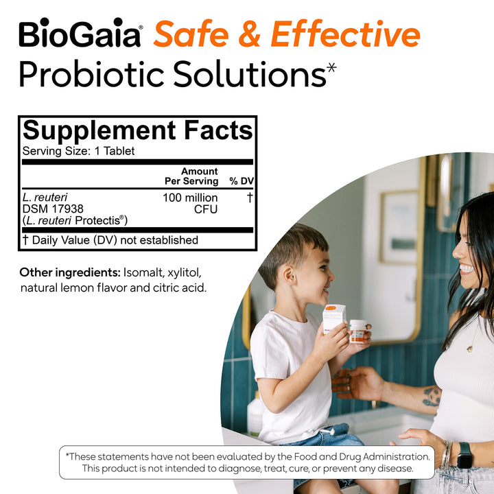 BioGaia Probiotic Supplement, Lemon, 30 Count