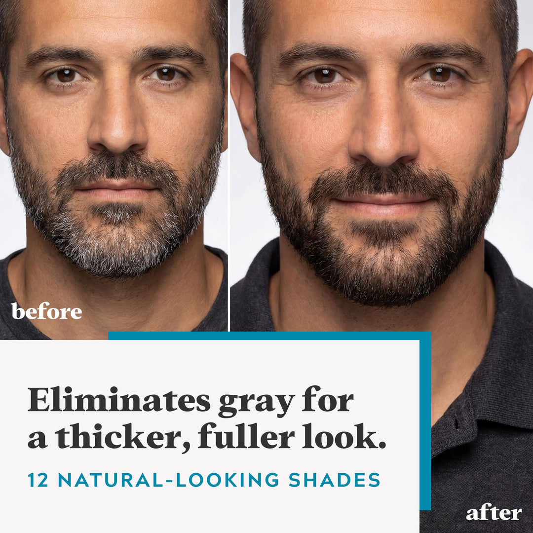 Just for Men Mustache & Beard Color Gel, Deep Dark Brown