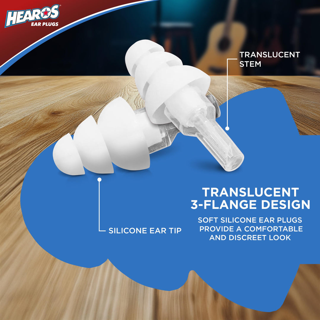 Hearos High Fidelity Musician Ear Plugs, 1 Pair