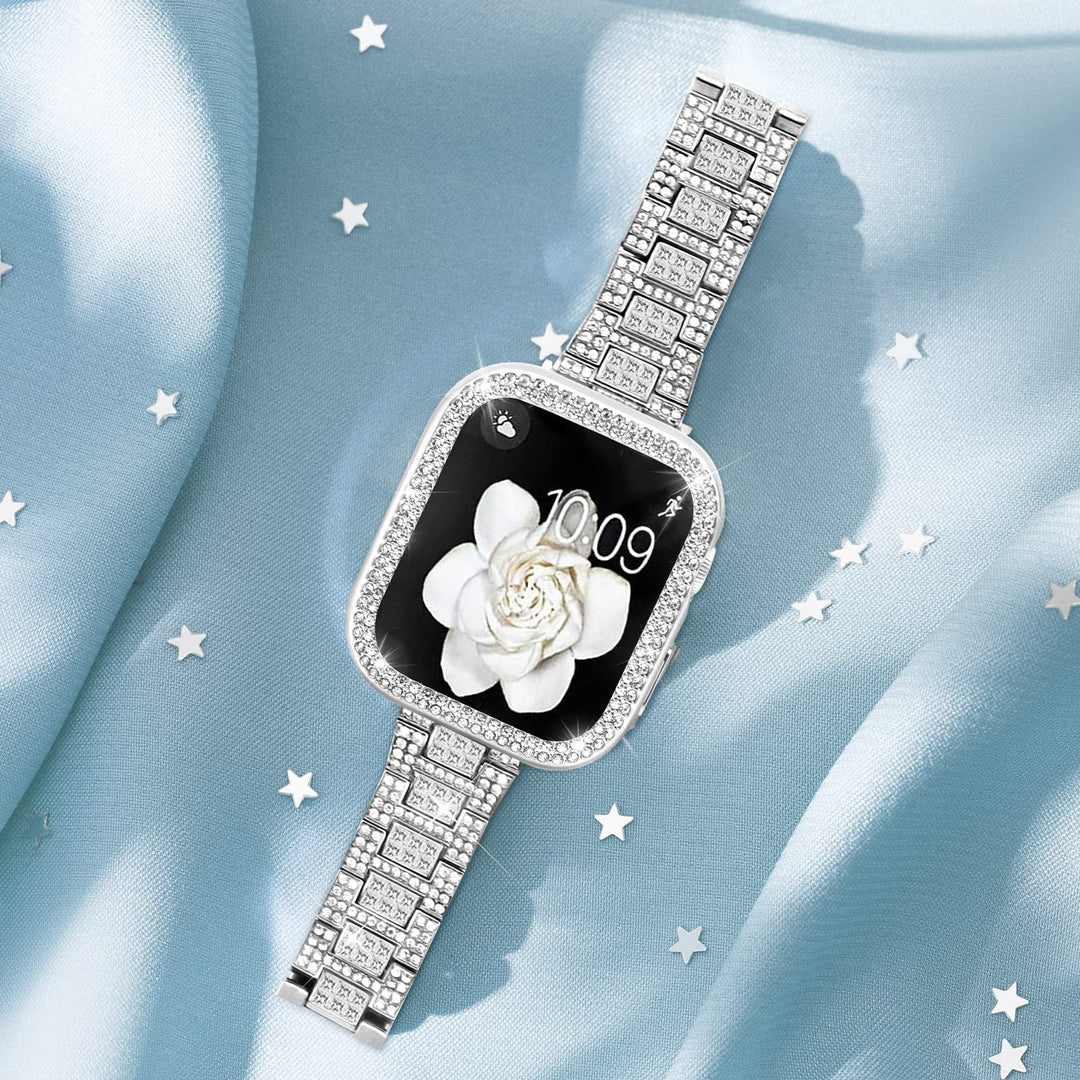 Mosonio Apple Watch Band And Case, AA-silver, 49mm