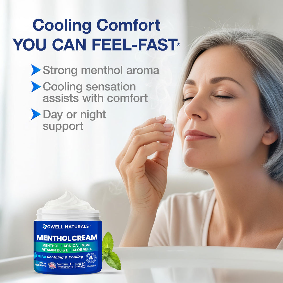 Owell Naturals Soothing Cooling Cream, 4 fl oz