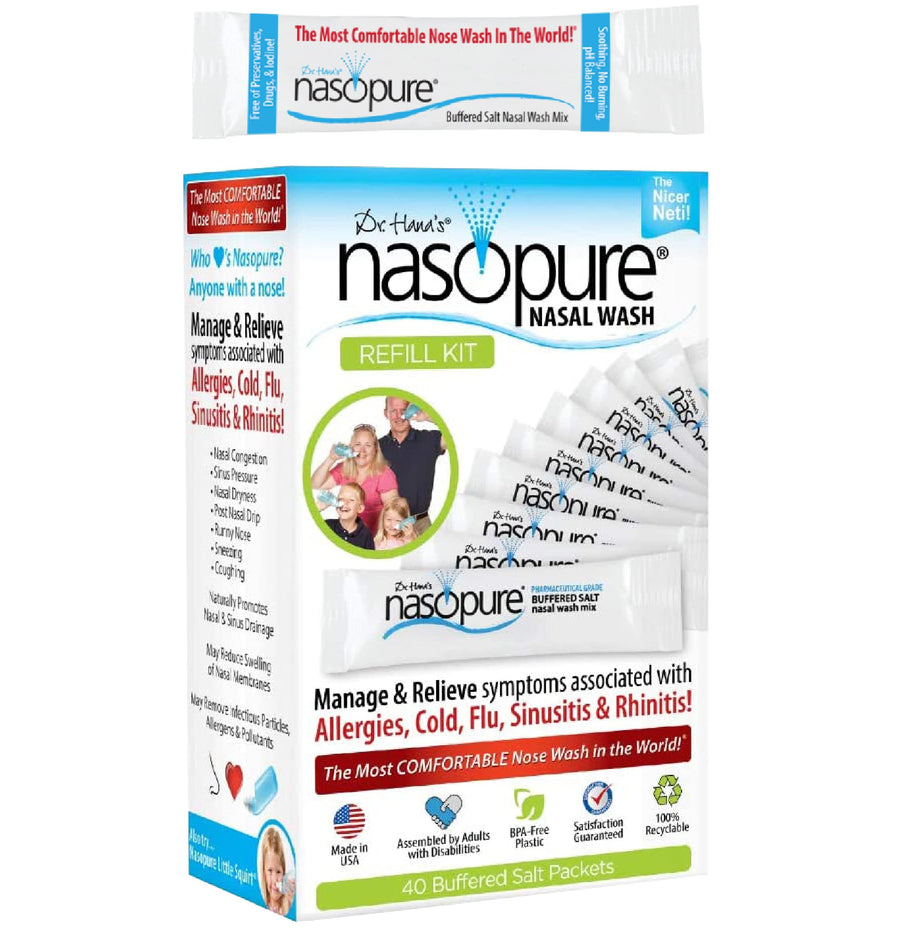 DR HANA'S NASOPURE Nasal Wash Refill Kit, 40 Count
