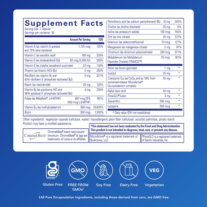Pure Encapsulations O.N.E. Multivitamin, 30 Count