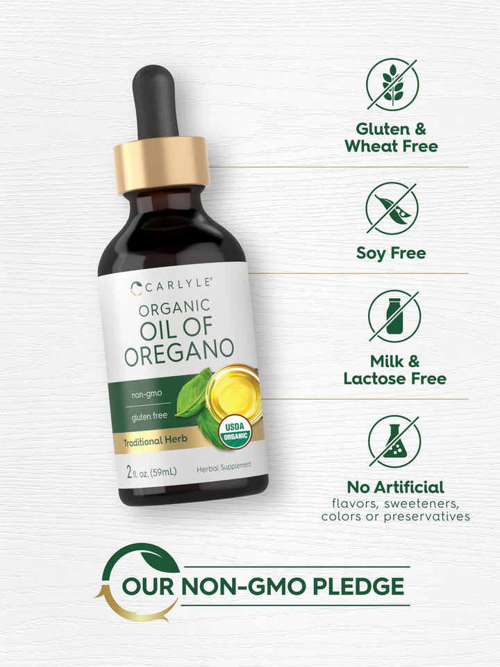 Carlyle Organic Oil of Oregano Liquid Drops, 2 fl oz