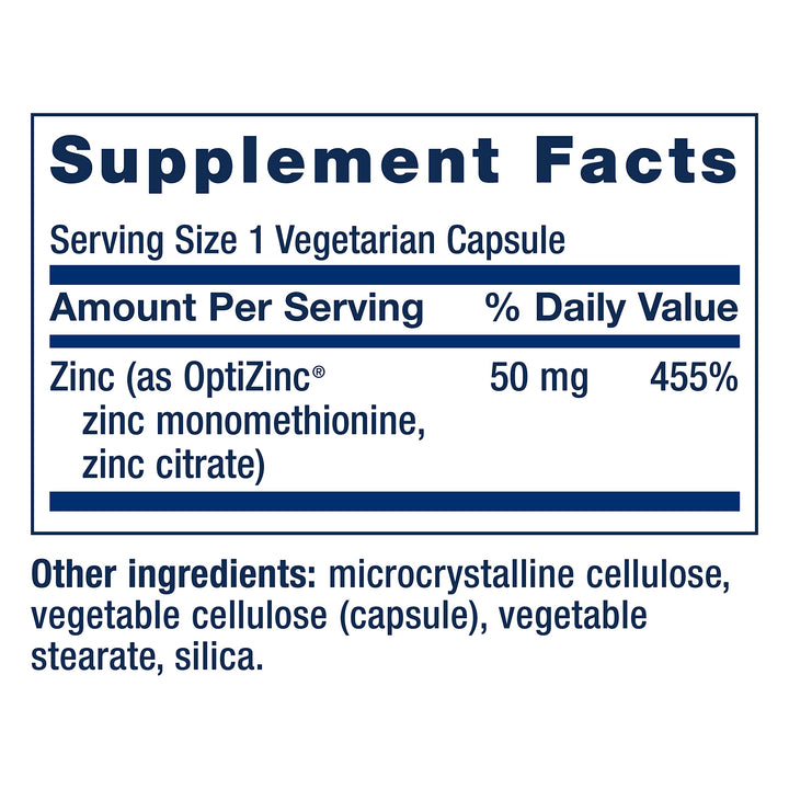 Life Extension Zinc Caps, 50 mg, 90 Count