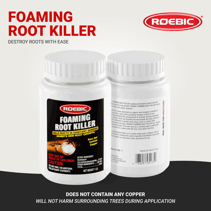 Roebic Foaming Tree Root Killer, 1 lb