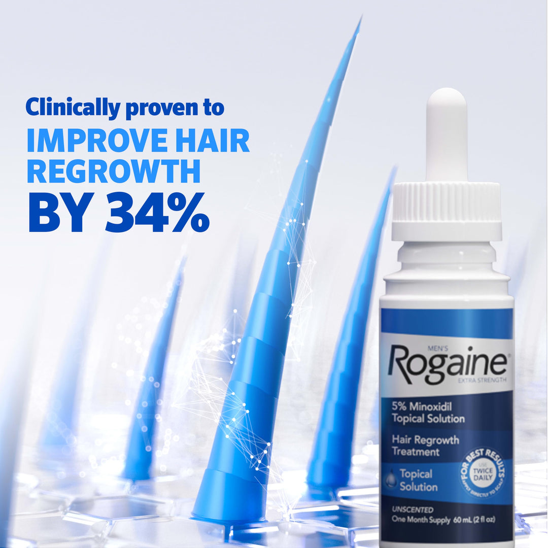 Rogaine Hair Regrowth Treatment, Topical Solution, 60 ml