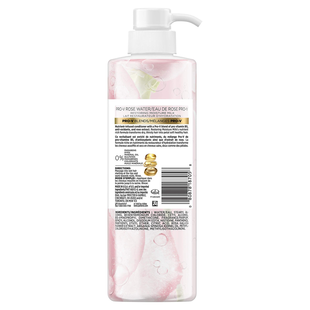 Pantene Sulfate Free Conditioner, Soothing Rose Water, 17.9 fl oz