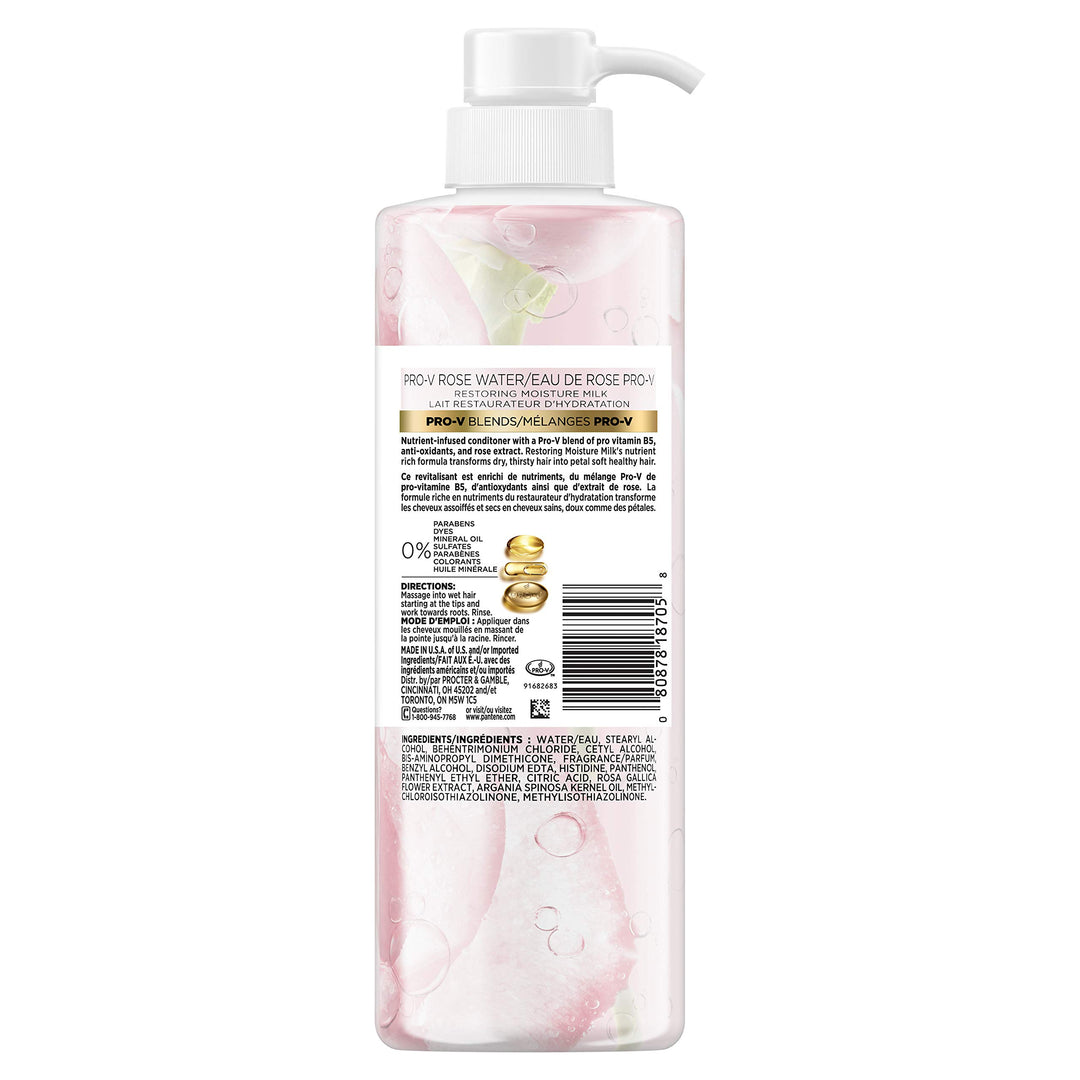 Pantene Sulfate Free Conditioner, Soothing Rose Water, 17.9 fl oz