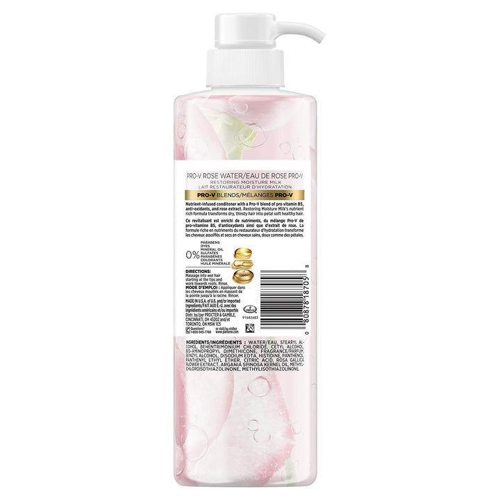 Pantene Sulfate Free Conditioner, Soothing Rose Water, 17.9 fl oz