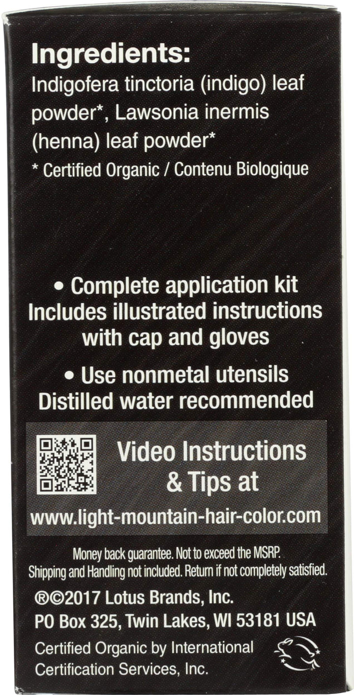 Light Mountain Hair Color and Conditioner, Black, 1 Count