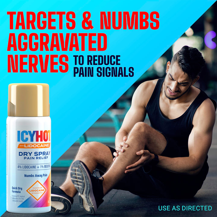 Icy Hot Pain Relief Spray, Max Strength, 4 oz