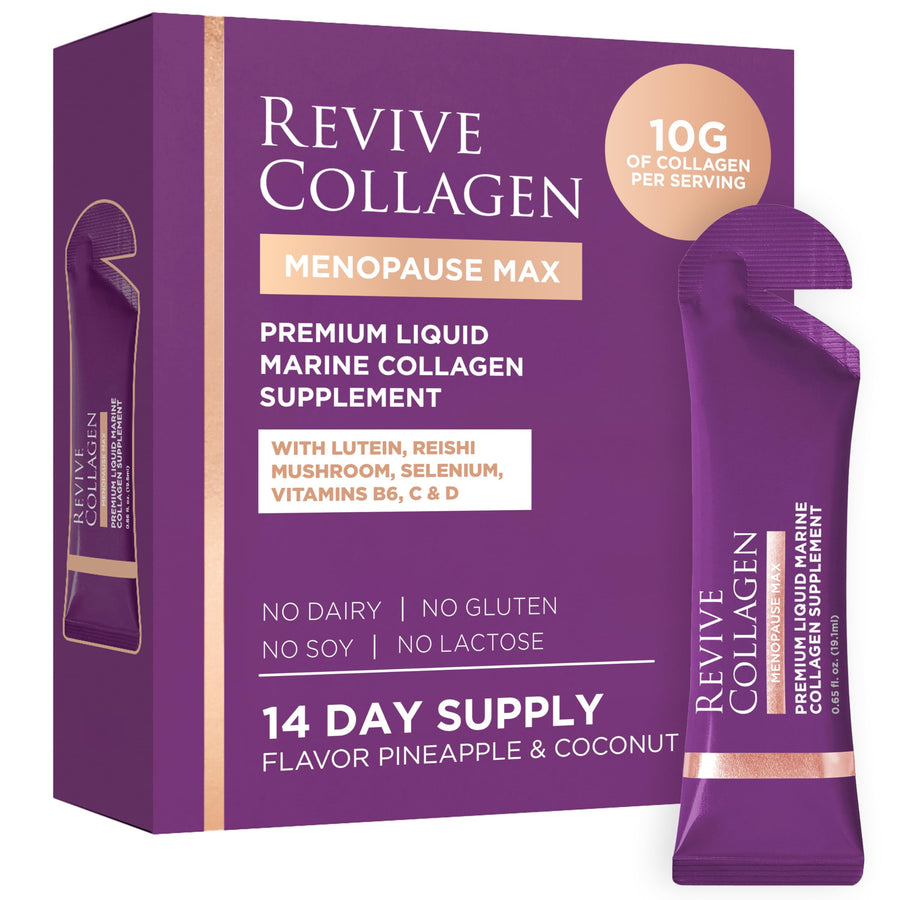 Revive Collagen Menopause Max, Pineapple & Coconut, 14 Count