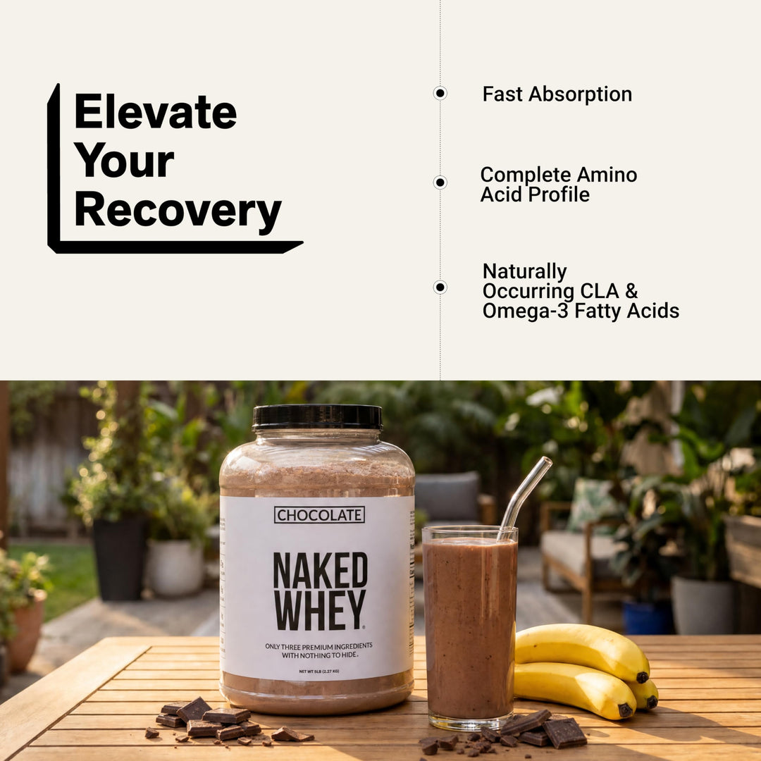 NAKED Whey Protein Powder, Chocolate, 5 lb