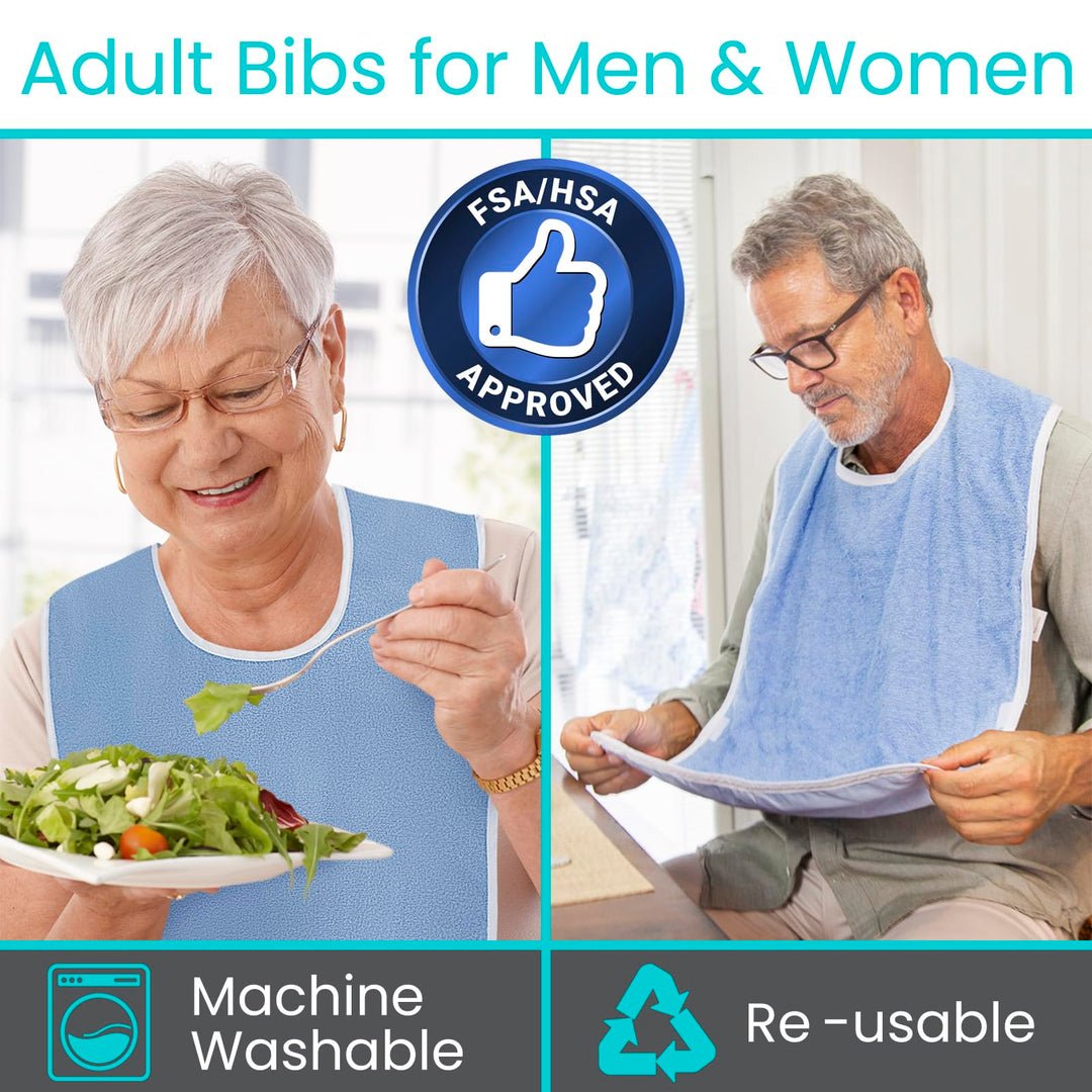 VIVE Adult Bibs And Apron Set, Multi, One Size
