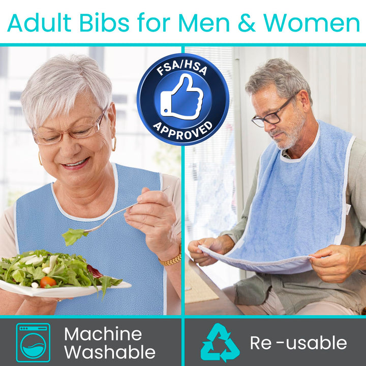 VIVE Adult Bibs And Apron Set, Multi, One Size