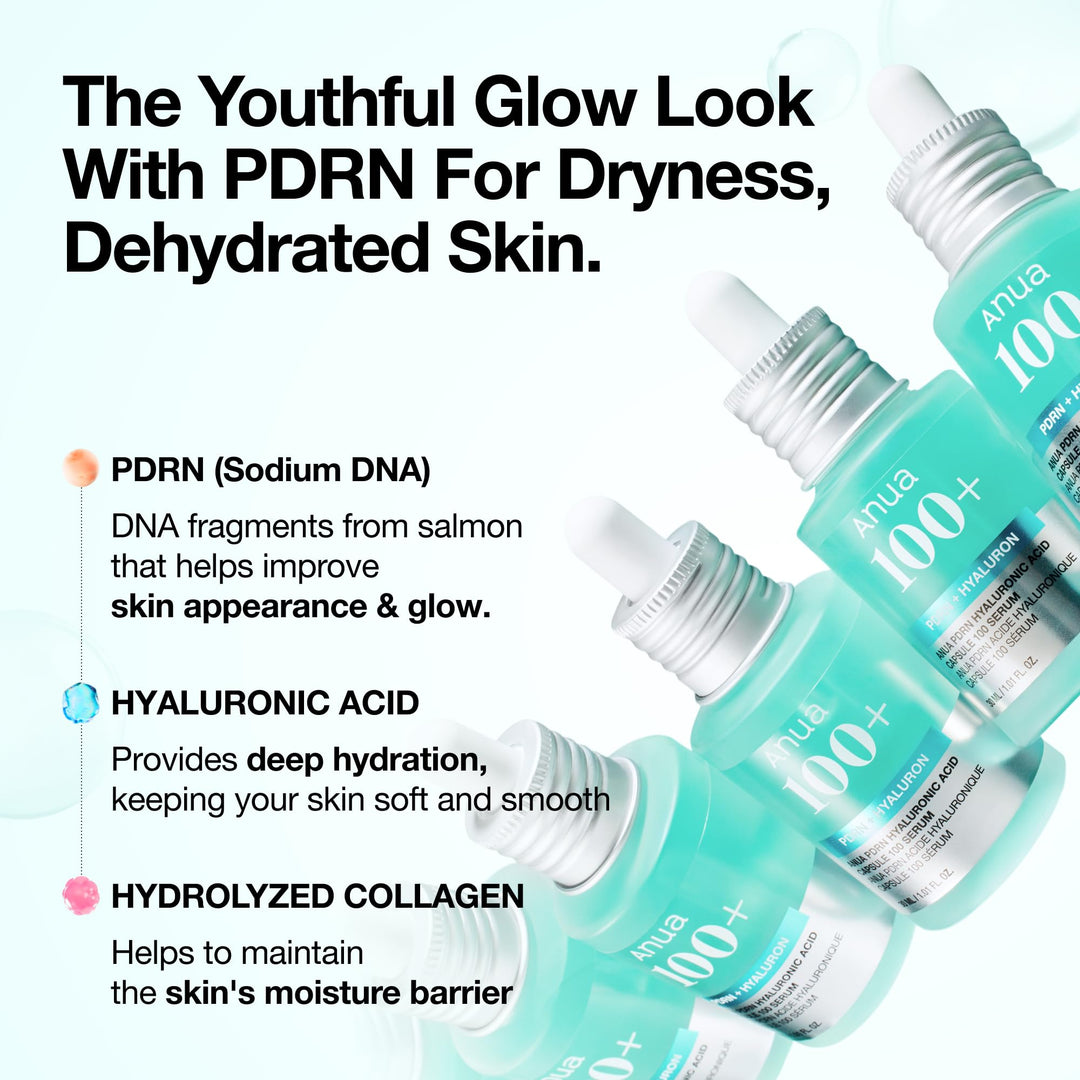 ANUA PDRN Hyaluronic Acid Capsule 100 Serum, 1.01 fl oz