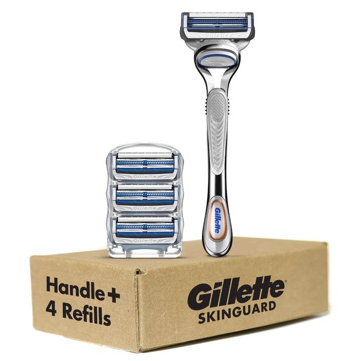 Gillette SkinGuard Sensitive Skin Razor, Handle + 4 Refills