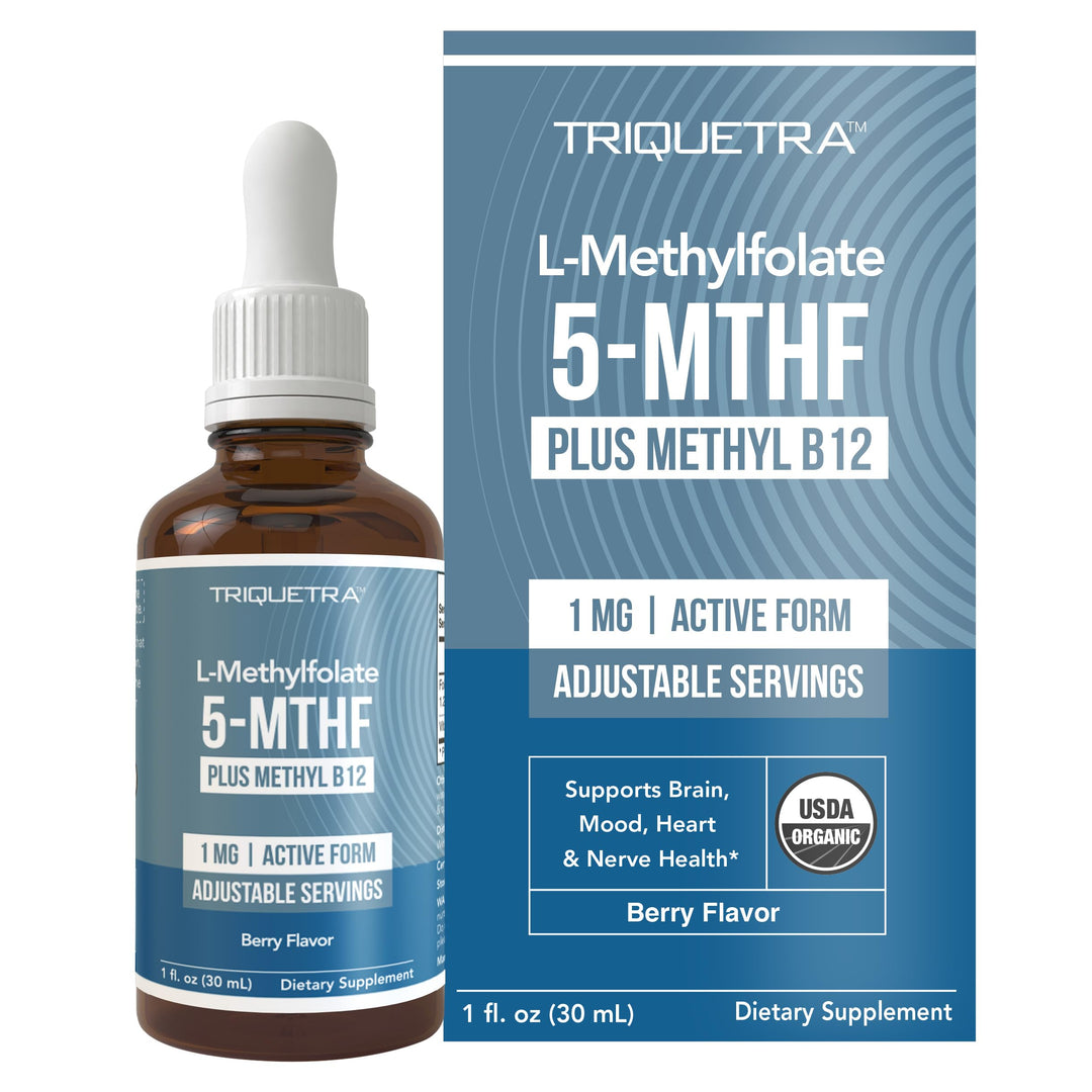Triquetra Health Methylfolate 1000 mcg with Methyl B12, 5-MTHF