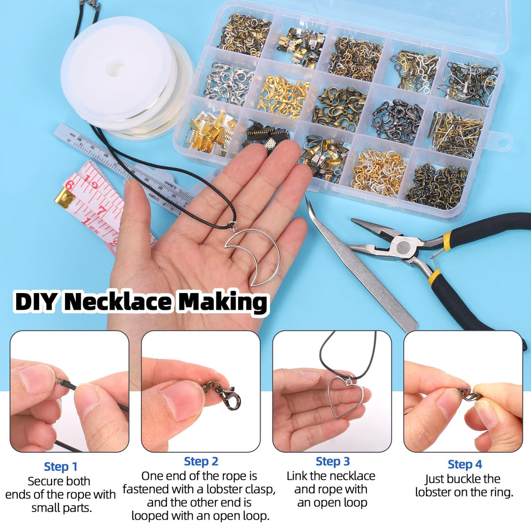 Glarks Jewelry Making Kit, 1468 Count