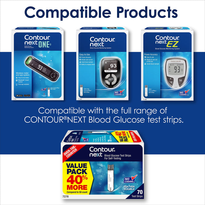 Ascensia Contour Next One Blood Glucose Monitoring System, All-in-One Kit