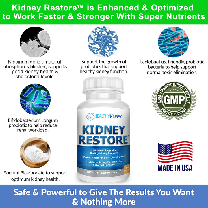 Kidney Restore Supplement, 60 Count