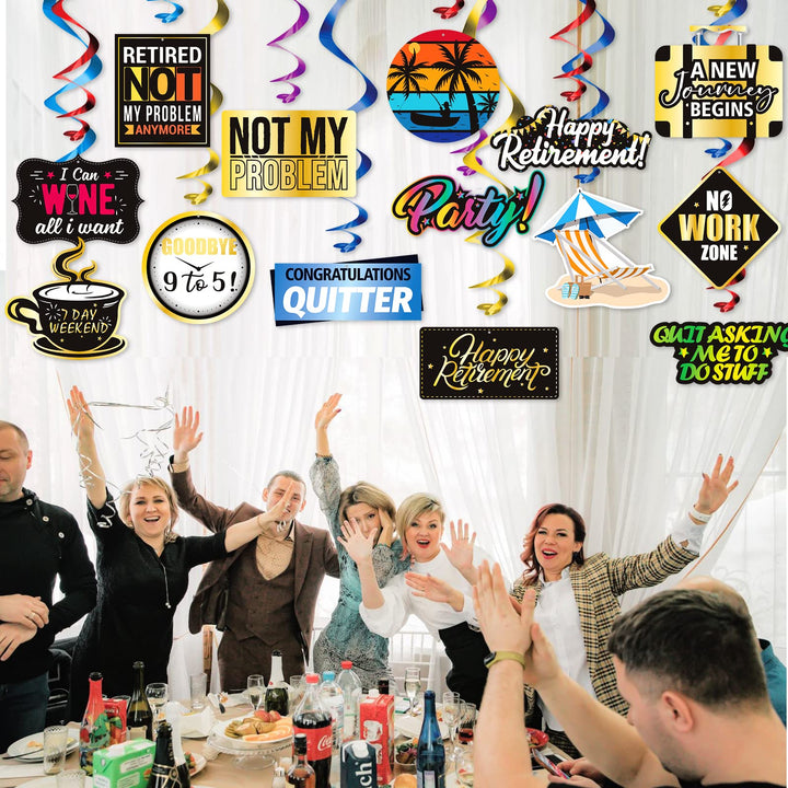 KALEFO Retirement Party Decorations, 36 Count