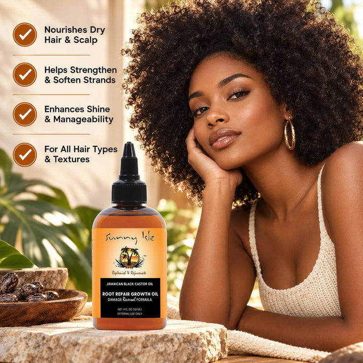 Sunny Isle Jamaican Black Castor Oil, 4 oz