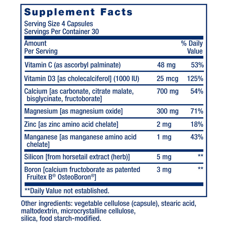 Life Extension Bone Restore, 120 Count