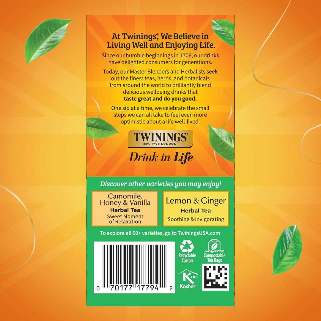 Twinings Decaffeinated Green Tea, 20 Count