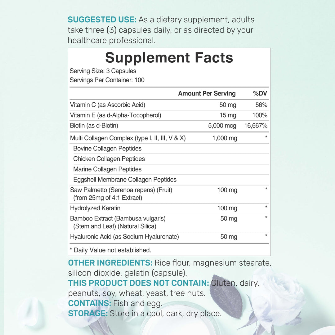 DEAL SUPPLEMENT Multi Collagen Peptides Capsules, 300 Count
