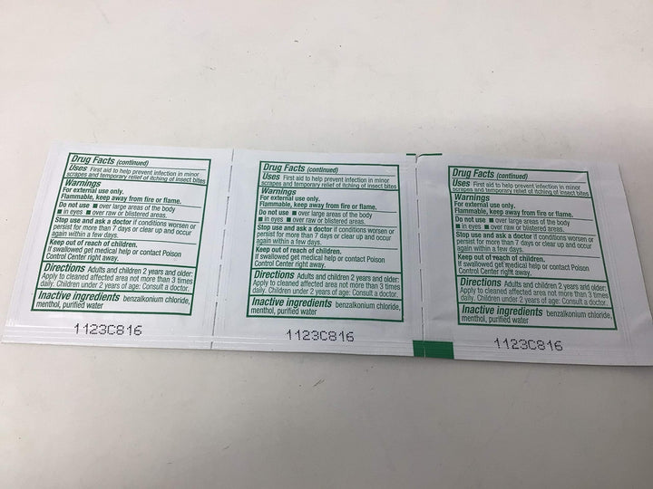 Safetec Sting Relief Wipe, 48 Count
