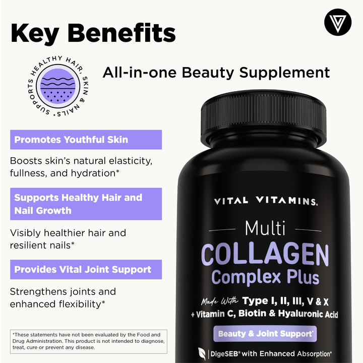 Vital Vitamins Multi Collagen Plus, 150 Count