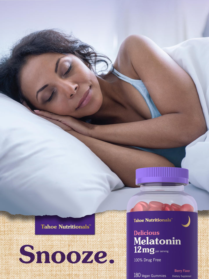 Carlyle Melatonin 12 mg Gummies, Natural Berry, 180 Count