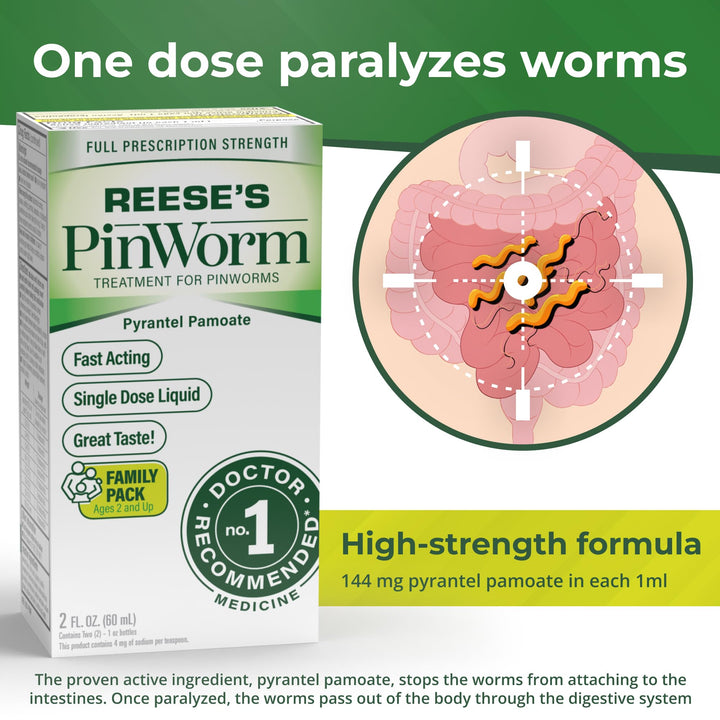 Reeses Pin Worm Medicine, 2 oz