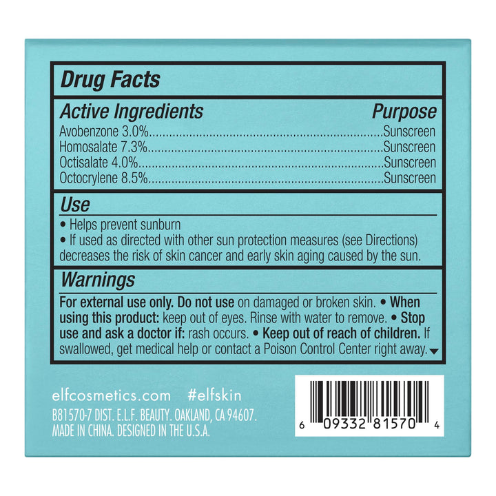 e.l.f. Holy Hydration Face Cream, SPF 30, 1.7 oz