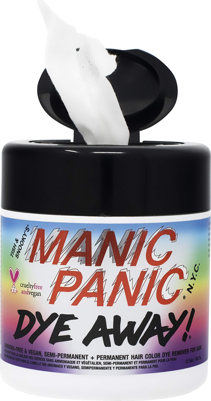MANIC PANIC Dye Away Hair Dye Remover Wipes, 50 Count