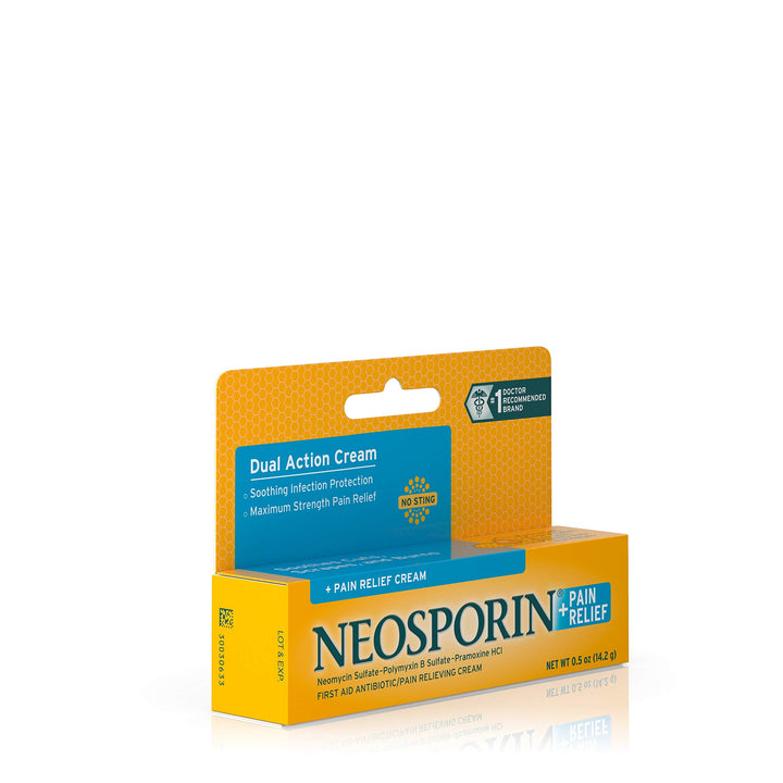 Neosporin + Pain Relief Dual Action Cream, 0.5 oz