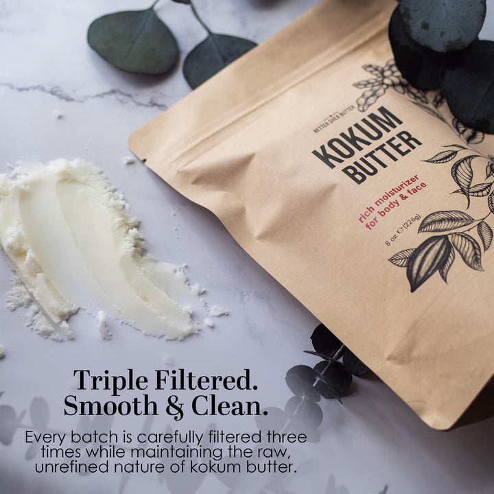 Better Shea Butter Kokum Butter, Unscented, 8 oz