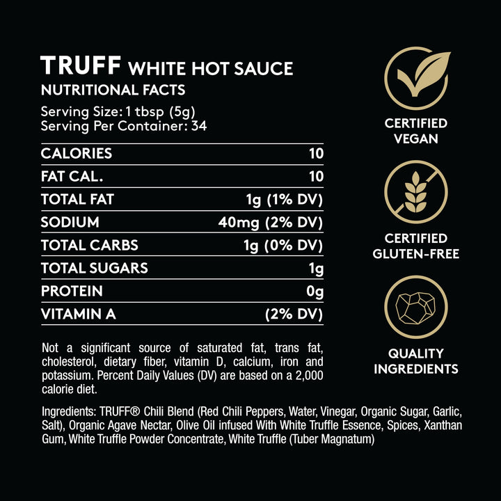 TRUFF White Truffle Hot Sauce, 6 oz