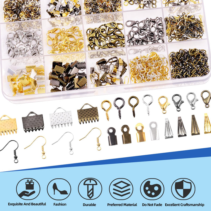 Glarks Jewelry Making Kit, 1468 Count