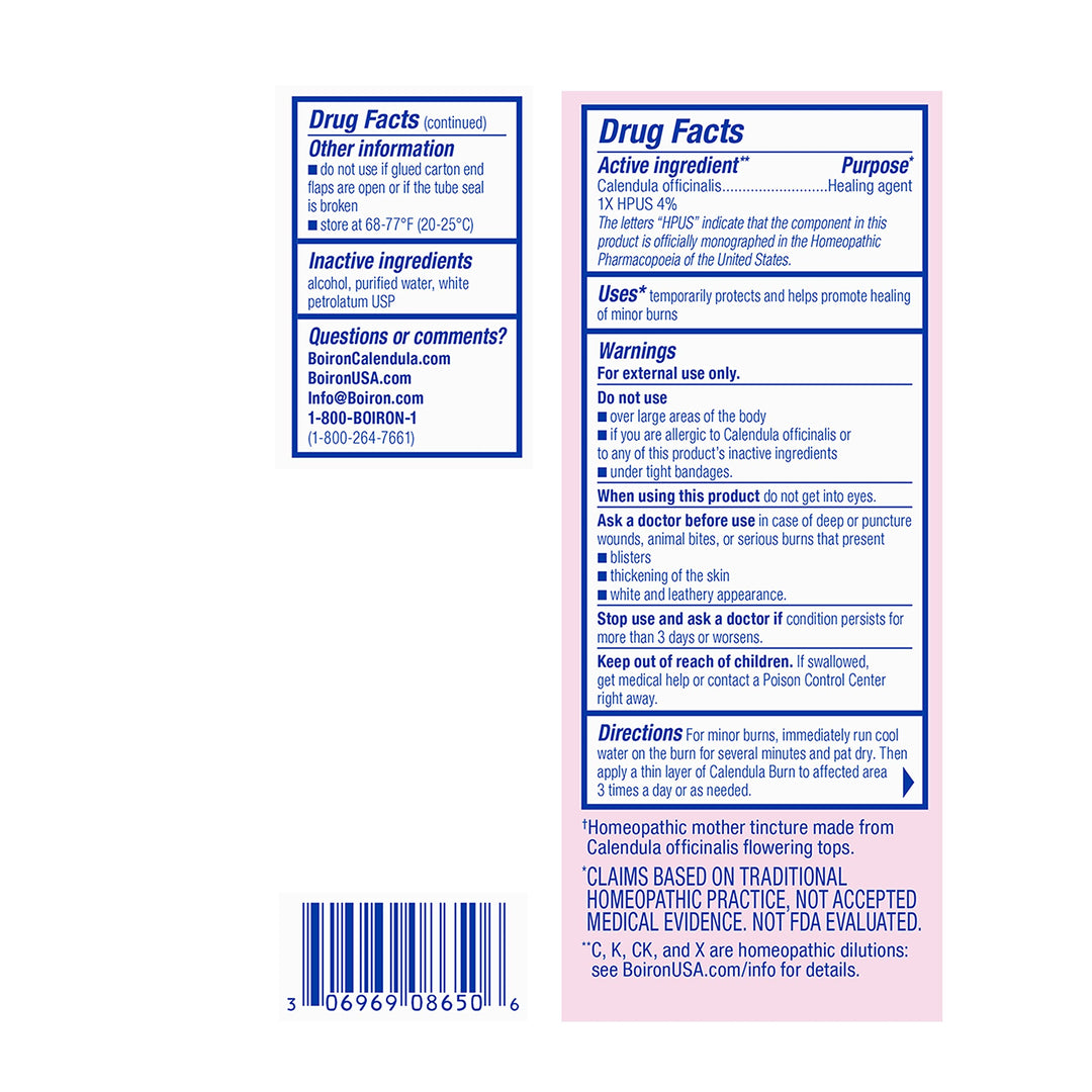 Boiron Calendula Burn Ointment, 1 oz