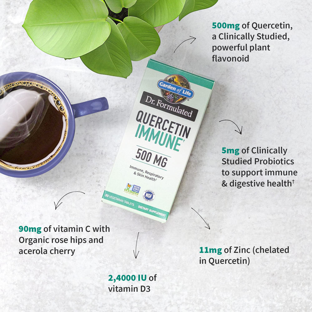 Garden of Life Dr. Formulated Quercetin Immune, 500 mg, 30 Count